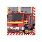 16 Tovagliolo festa Fireman SAM il pompiere bambini  33x33 cm 2 veli