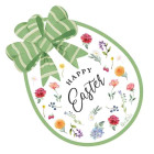 16 Tovaglioli SAGOMA UOVO Happy EASTER in carta tavola pasquale Pasqua - 33x33cm