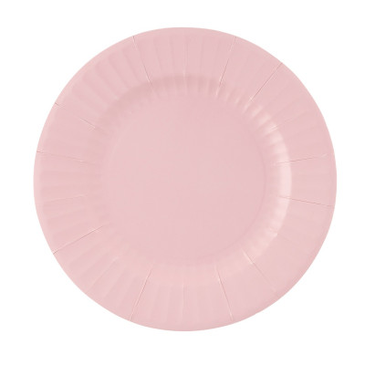 kit 40pz - Coordinato MONOCOLORE ROSA GERANIO tavola festa COMPOSTABILE - piatti, bicchieri tovaglioli