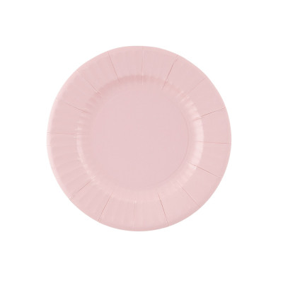 kit 40pz - Coordinato MONOCOLORE ROSA GERANIO tavola festa COMPOSTABILE - piatti, bicchieri tovaglioli