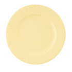 kit 40pz - Coordinato MONOCOLORE GIALLO - VANIGLIA tavola festa COMPOSTABILE - piatti, bicchieri tovaglioli