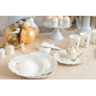 Coordinato feste tavola PRIMA COMUNIONE LIBERTY colore Avorio piatti bicchieri tovaglioli 32 pz