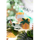 Set 6 scatole per snack DINOSAURI IN CARTA 2 piccole e 4 grandi