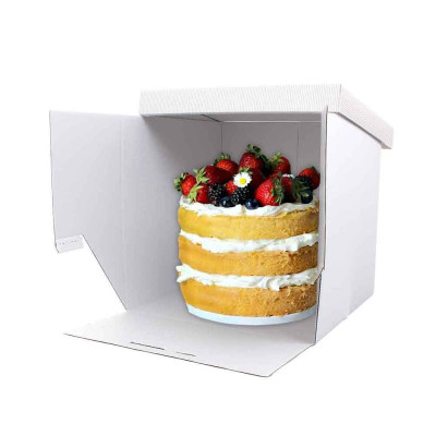 Scatola Porta Torta cubo Rigida per torte a piani - 41xh40cm