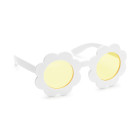 Occhiali da sole con lenti a forma di MARGHERITA BIANCA con lenti gialle