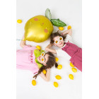 Occhiali da sole con lenti a forma di MARGHERITA BIANCA con lenti gialle