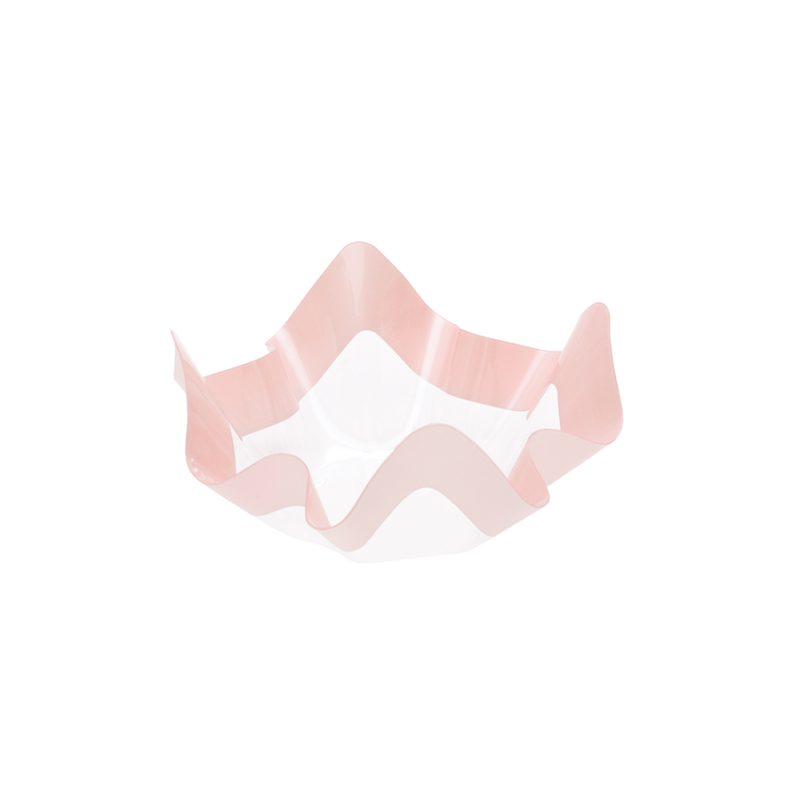 Contenitore in PET ROSA - Ciotola COPPA in plastica - per confetti, marshmallow 22,5cm