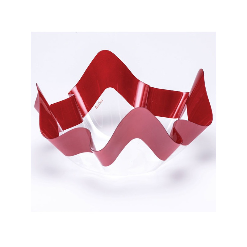 Contenitore in PET ROSSO - Ciotola COPPA in plastica - per confetti, marshmallow 22,5cm