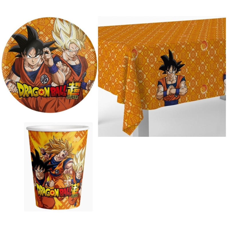 Coordinato Festa DRAGONBALL - Piatti Bicchieri Tovaglia