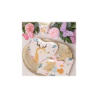 Coordinato feste tavola PRETTY FOREST piatti bicchieri tovaglioli 32 pz