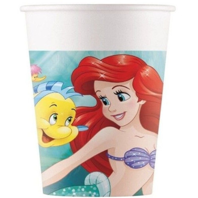 Coordinato tavola festa Ariel SIRENETTA Disney - piatti, tovaglioli, bicchieri