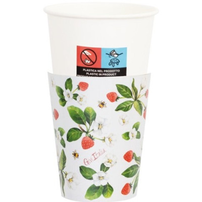 Coordinato feste tavola FRAGOLA COCCINELLA e FIORELLINI  piatti bicchieri tovaglioli 32 pz