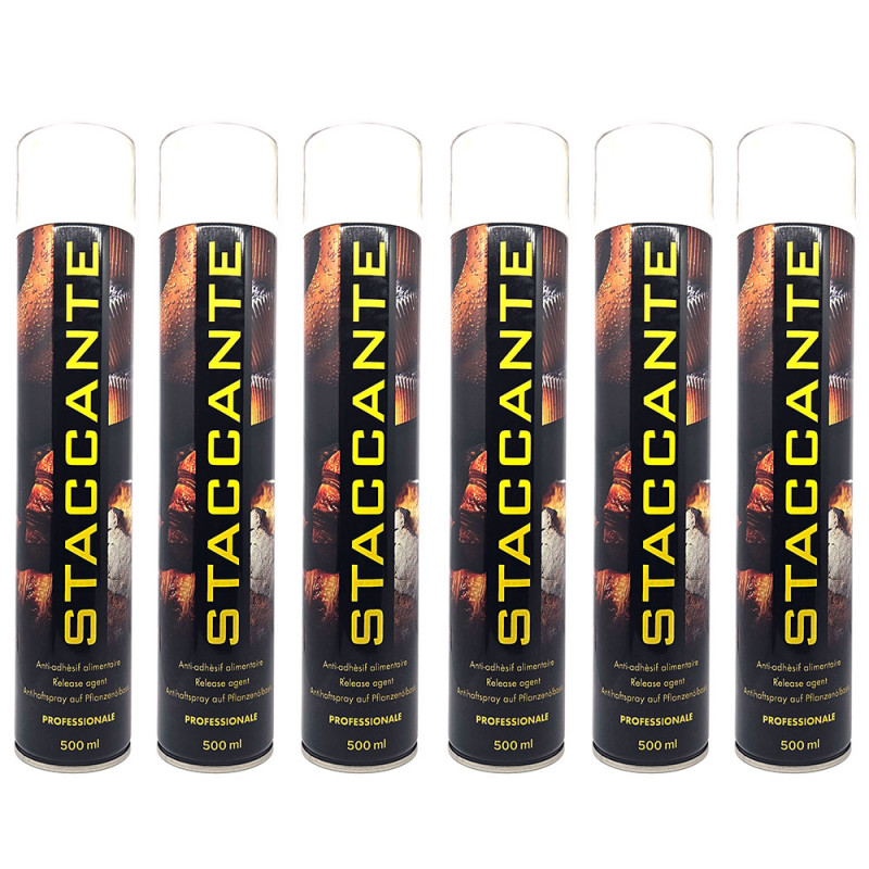 6 x Spray STACCANTE ALIMENTARE teglie 500ml Burro spray antiaderente dolci salati