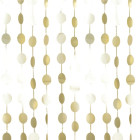 TENDA ORO satinato tendina sfere frange festone per scenario, addobbo decoro feste 2x2mt