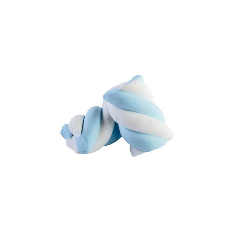 Marshmallow etruso TRECCIA bianco azzurro 1000 gr