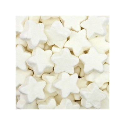Marshmallow stelle bianche soffici, con una copertura di zucchero brillante Busta 900 gr