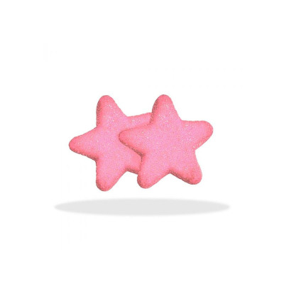 Marshmallow stelle rosa soffici, con una copertura di zucchero brillante Busta 900 gr