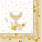 Coordinato feste tavola PRIMA COMUNIONE Calice spighe piatti bicchieri tovaglioli