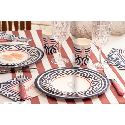 Coordinato festa Estate Mare Portofino piatti bicchieri tovaglioli