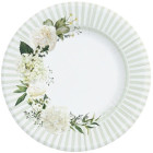 Coordinato festa FLORAL WHITE  Peonie bianco piatti piccoli, tovaglioli