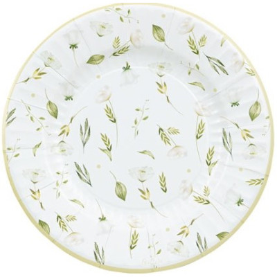 Coordinato festa DANZA DI FIORI piatti piccoli bicchieri tovaglioli