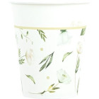 Coordinato festa DANZA DI FIORI piatti piccoli bicchieri tovaglioli