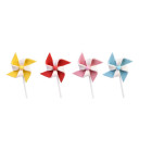 Kit 4 girandole zucchero con bastoncino 5 cm colori assortiti