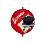 Pallone LAUREA con tocco e Pergamena PALLONCINO in Mylar 45cm gonfiabile ad elio