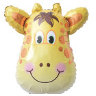 Pallone Palloncino foil mylar Testa di GIRAFFA 44x58cm - gonfiabile ad aria o elio