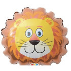 Pallone Palloncino foil mylar Testa di LEONE 48x54cm - gonfiabile ad aria o elio