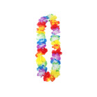 5 Collana Hula Leis Fiori Hawaiana Hawaii Arcobaleno, Multicolore - 0.9m