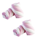 Marshmallow etruso TRECCIA bianco rosa 1000 gr