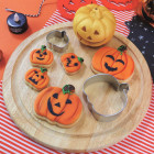 Set 2 TAGLIAPASTA a forma di ZUCCA halloween -  per creare fantastici biscotti o dolci