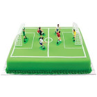 Kit topper CALCIO in plastica per torte e dolci - 6 giocatori, 1 arbitro 2 porte