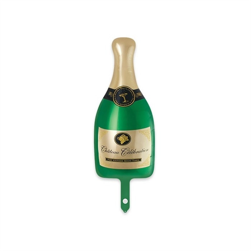 Palloncino foil mylar Minishape Bottiglia  champagne - 21x51 cm
