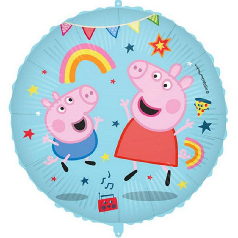 Pallone PALLONCINO in foil MYLAR PEPPA PIG party 46 cm