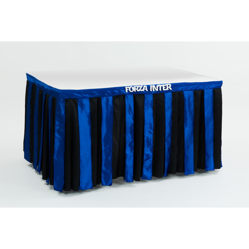 Gonna GONNELLONE INTER coprigambe per TAVOLO - girotavola in tessuto