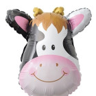 Pallone Palloncino foil mylar Testa di MUCCA 43x59cm - gonfiabile ad aria o elio