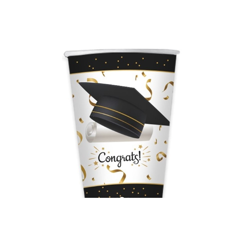 125 piatti di carta per compleanno, colore nero, oro, accessori per feste, set di piatti di carta, 25 ospiti, tovaglioli, cannucce per baby shower, compleanno, matrimonio, festa (bianco e oro
