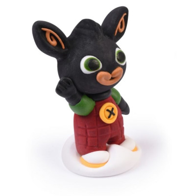 Decorazione in zucchero BING 3D - coniglietto nero per torta e dolci 7 cm circa