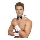 Set di polsini e papillon per travestimento - scherzo gadget uomo ADDIO AL CELIBATO