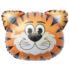 Pallone Palloncino foil mylar Testa di TIGRE 49x49cm - gonfiabile ad aria o elio