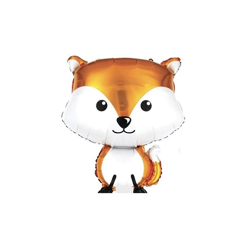 Pallone Palloncino foil mylar VOLPE 50x68cm - gonfiabile ad aria o elio