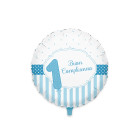 Palloncino 1° COMPLEANNO BOY - 45 cm gonfiabile ad aria o ad elio - fornito sgonfio