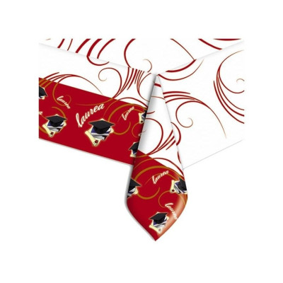 Tovaglia in plastica LAUREA con tocco e pergamena decoro Tavolo - 140X270cm