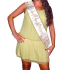 Fascia Premiazione BUON COMPLEANNO Bianca e Rosa Gold per la festa di compleanno