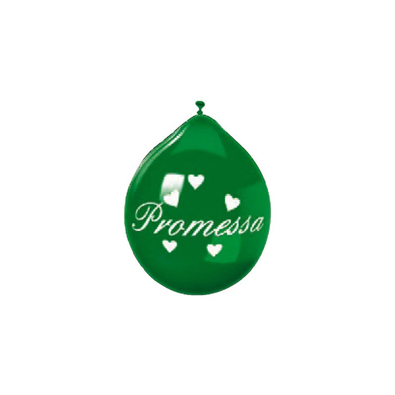 20  pallone PALLONCINI in LATTICE VERDE - PROMESSA - 26cm