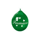 20  pallone PALLONCINI in LATTICE VERDE - PROMESSA - 26cm