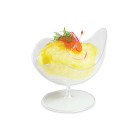 12 pz Bicchierini coppetta Onda - Finger Food in plastica trasparente - 6,5x7x7cm