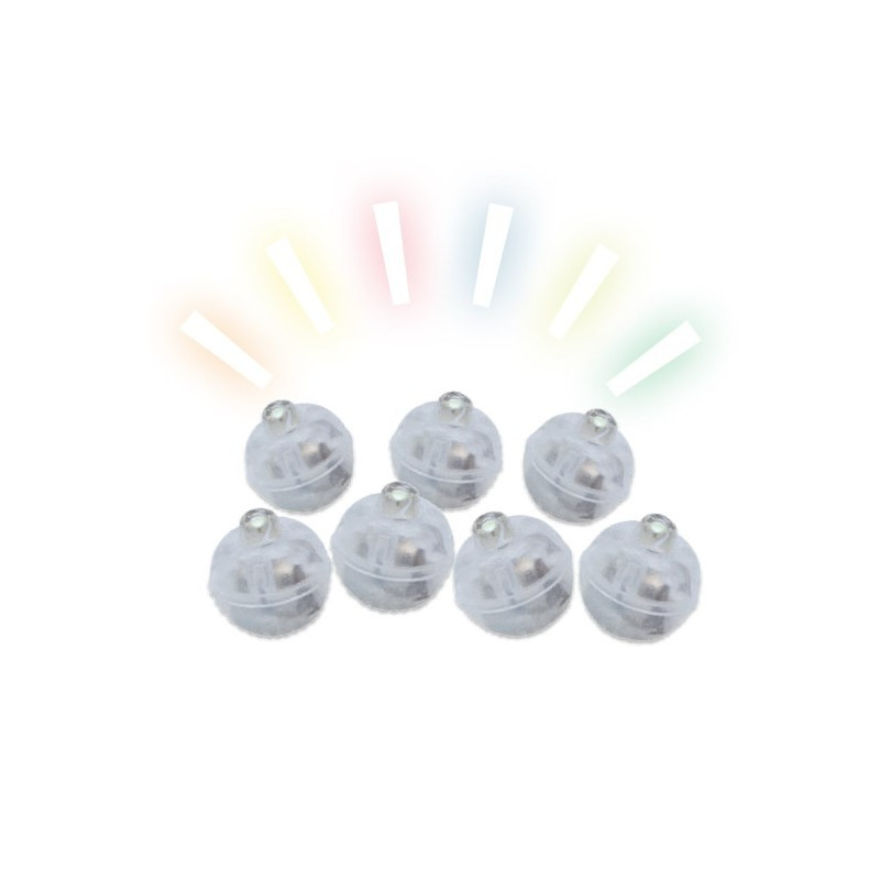 12 LED MULTICOLOR con linguetta per palloncini